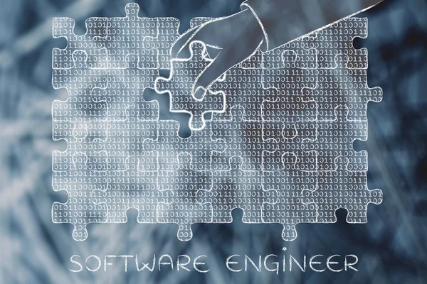 Concept of software engineer — Stock Photo, Image