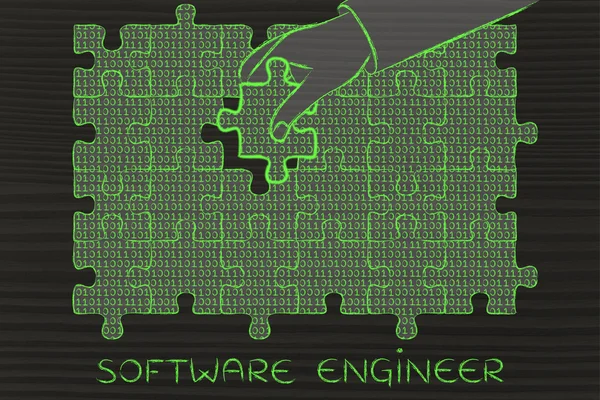 Concetto di ingegnere del software — Foto Stock