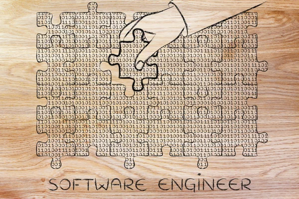 Konzept des Software-Ingenieurs — Stockfoto