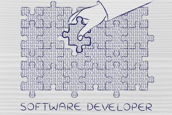 Concept de développeur de logiciels — Photo
