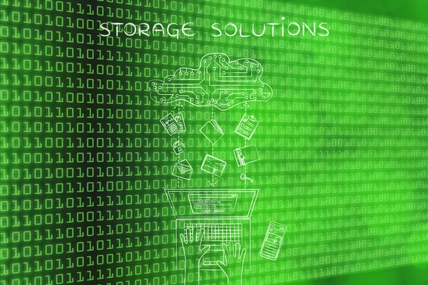 Concept of storage solutions — Stock Photo, Image