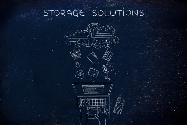 Concept of storage solutions — Stock Photo, Image