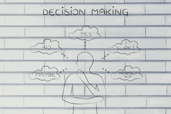 Conceito de tomada de decisão — Fotografia de Stock