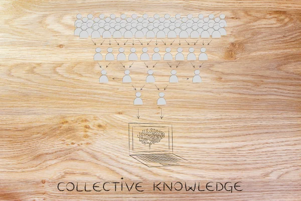 Koncept kolektivní vědění — Stock fotografie