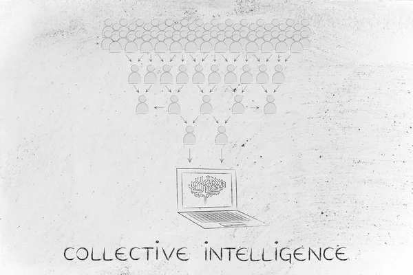 Concept van collectieve intelligentie — Stockfoto