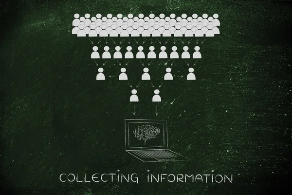 Concept of collecting information — Stock Photo, Image