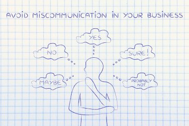 kavramı kaçının miscommunication işinizde