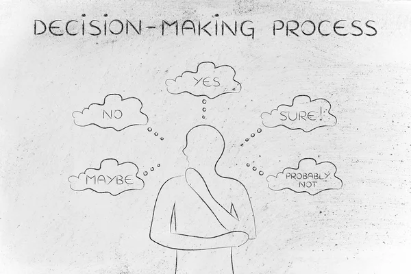 Concepto de proceso de toma de decisiones — Foto de Stock