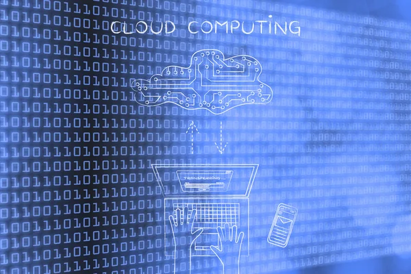 Concepto de computación en nube —  Fotos de Stock