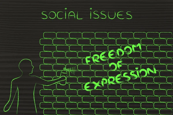Begreppet sociala frågor — Stockfoto