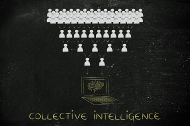concept of collective intelligence clipart