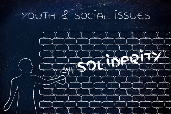 Concept van jeugd & sociale kwesties — Stockfoto