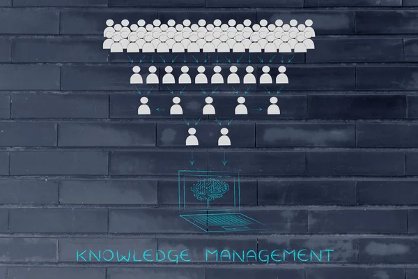 Concept van kennismanagement — Stockfoto