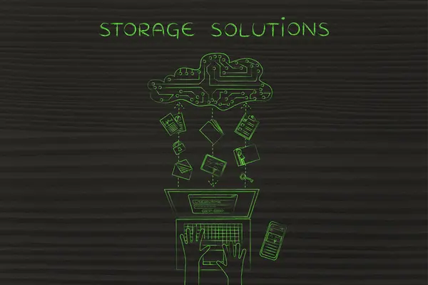 Concept of storage solutions — Stock Photo, Image