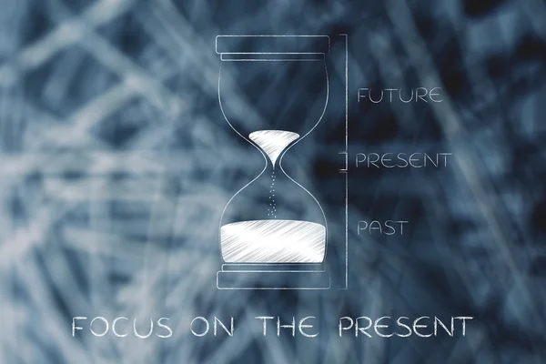 Concept of how to focus on the present — Stock Photo, Image