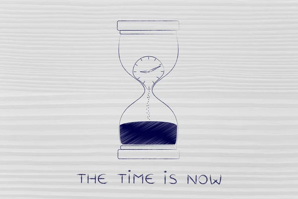 Concept of the time is now — Stock Photo, Image