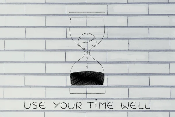 Έννοια της χρήσης του χρόνου σας καλά — Φωτογραφία Αρχείου