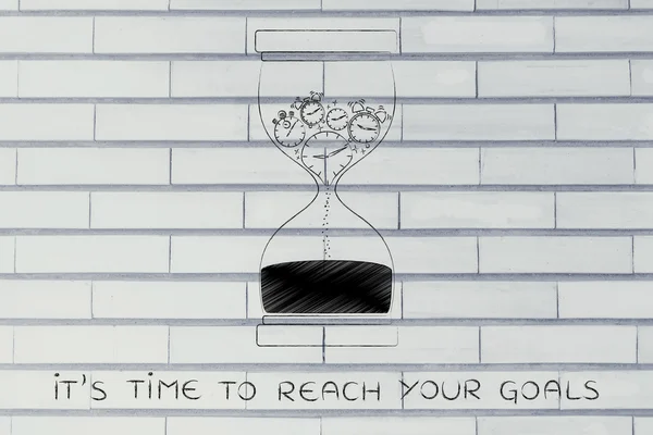 Concept of time to reach your goals — Stock Photo, Image