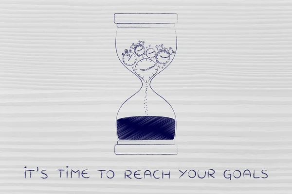 Begrip tijd om uw doelen te bereiken — Stockfoto