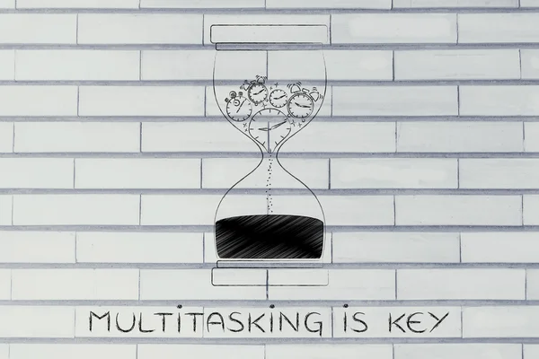 Konzept des Multitasking ist entscheidend — Stockfoto