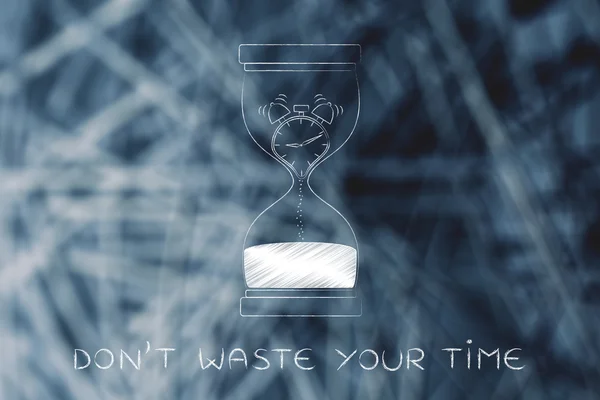 Concept of how don't waste your time — Stockfoto