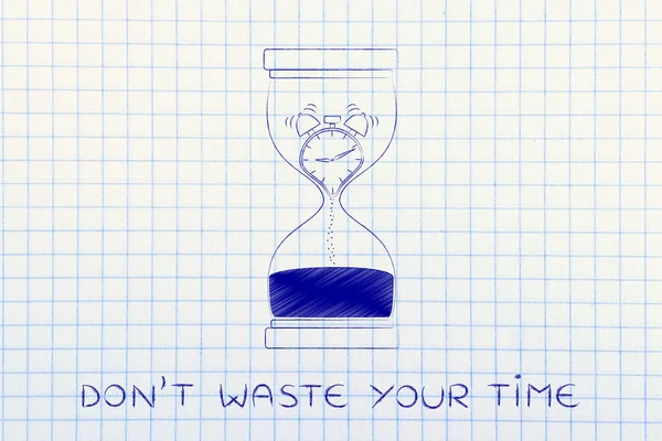 Concept of how don't waste your time — Stock fotografie