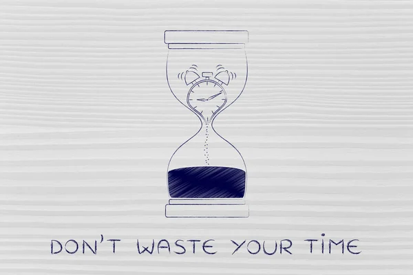 Concept of how don't waste your time — 스톡 사진