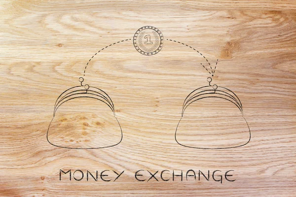 Concept of money exchange — Stock Photo, Image