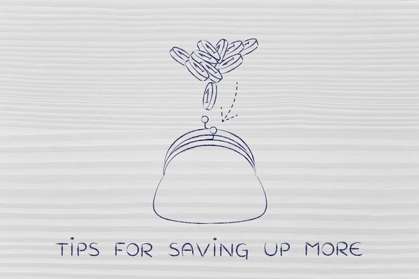 Concept de conseils pour économiser plus — Photo