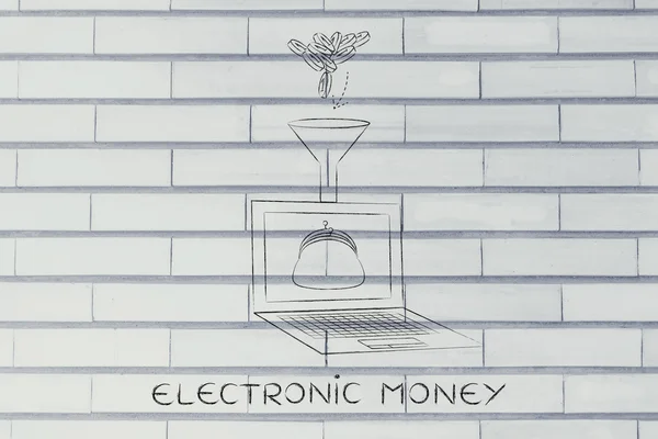 Concept van elektronisch geld — Stockfoto
