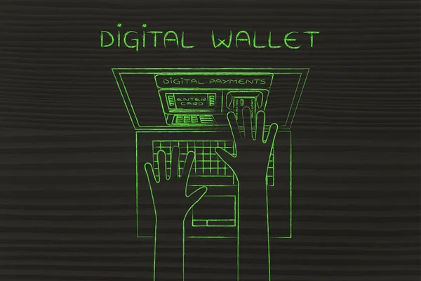 Concept de monnaie numérique — Photo