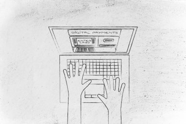 otomatik vezne makinesi dizüstü ekran içinde