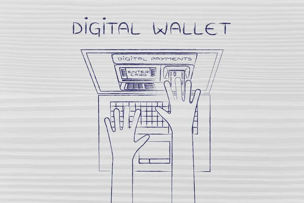 Concept de monnaie numérique — Photo
