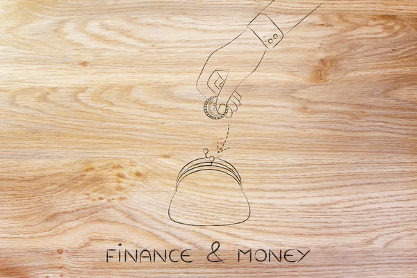 Concept of finance & money — Stock Photo, Image
