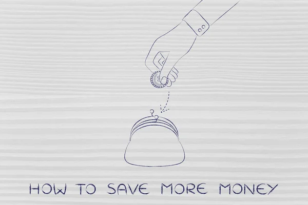 Concepto de cómo ahorrar más dinero —  Fotos de Stock