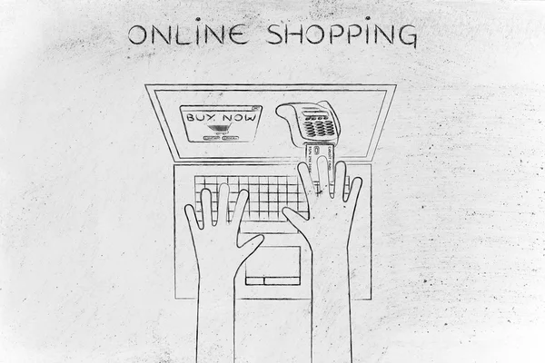 Koncept online nakupování — Stock fotografie