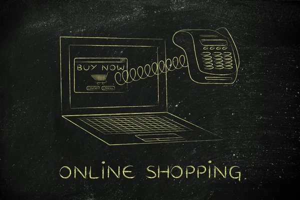concept of online shopping