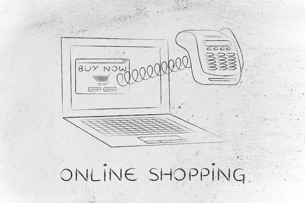 Conceito de compras online — Fotografia de Stock