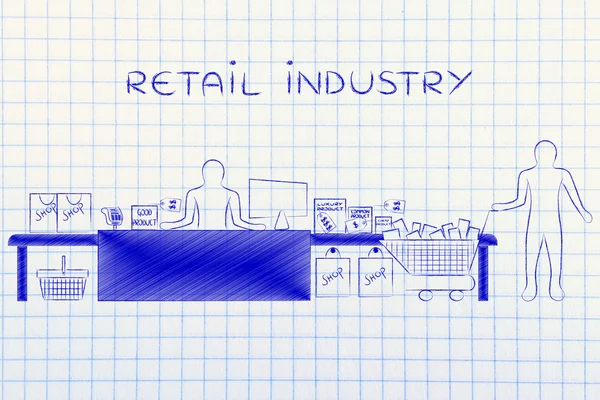 Concept of retail industry — Stock Photo, Image