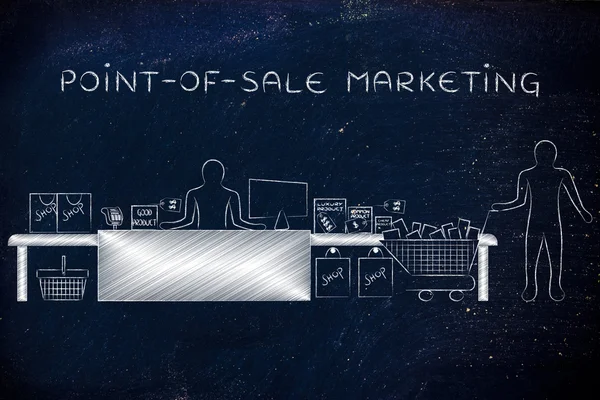 Concept of point-of-sale marketing — Stock Photo, Image