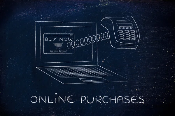 Concept of online purchases — Stock Photo, Image