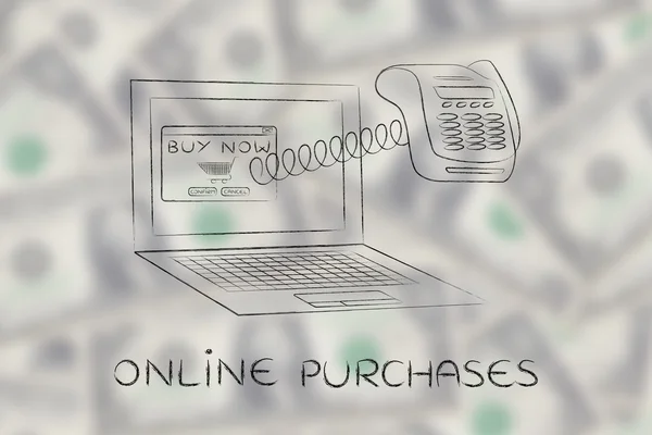 Concept of online purchases — 스톡 사진