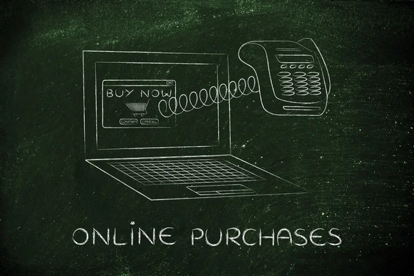 Concept of online purchases — Stock Photo, Image