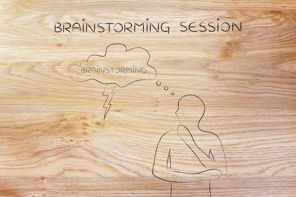 Concept of brainstorming session — Stock Photo, Image