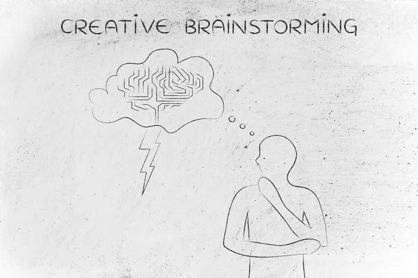 Concept de brainstorming créatif — Photo