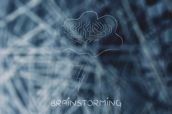 Concept of brainstorming — Stock Photo, Image