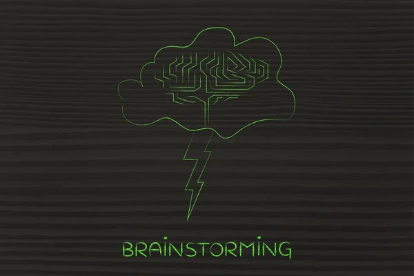 Concept of brainstorming — Stock Photo, Image