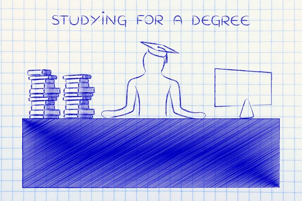 Concept d'étude pour un diplôme — Photo