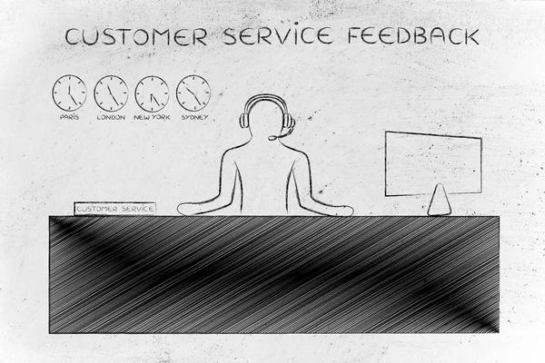 Concept of customer service feedback — Stock Photo, Image