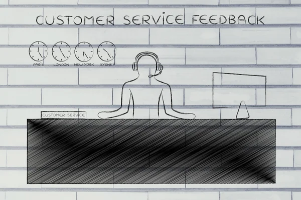 客户服务反馈的概念 — 图库照片